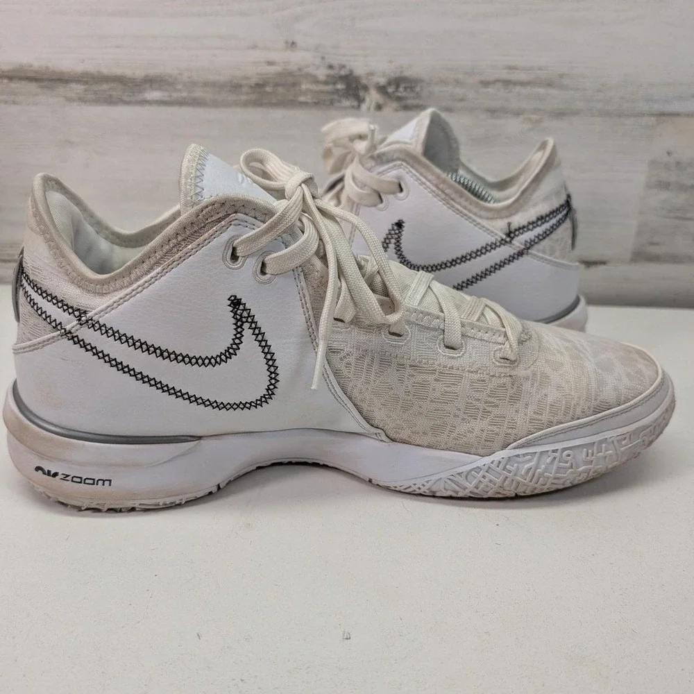 Nike LeBron NXXT Gen White Silver Basketball Shoes DR8784-101 Mens Size 11